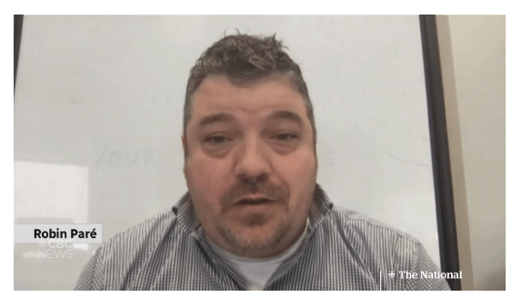 Robin Paré on the CBC National Robin Paré on the CBC National